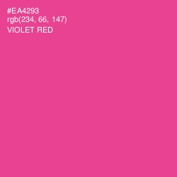 #EA4293 - Violet Red Color Image